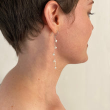 Load image into Gallery viewer, Pearl Chain Necklace. Off White Freshwater Pearl Necklace in Sterling Silver or 14k Gold Filled.