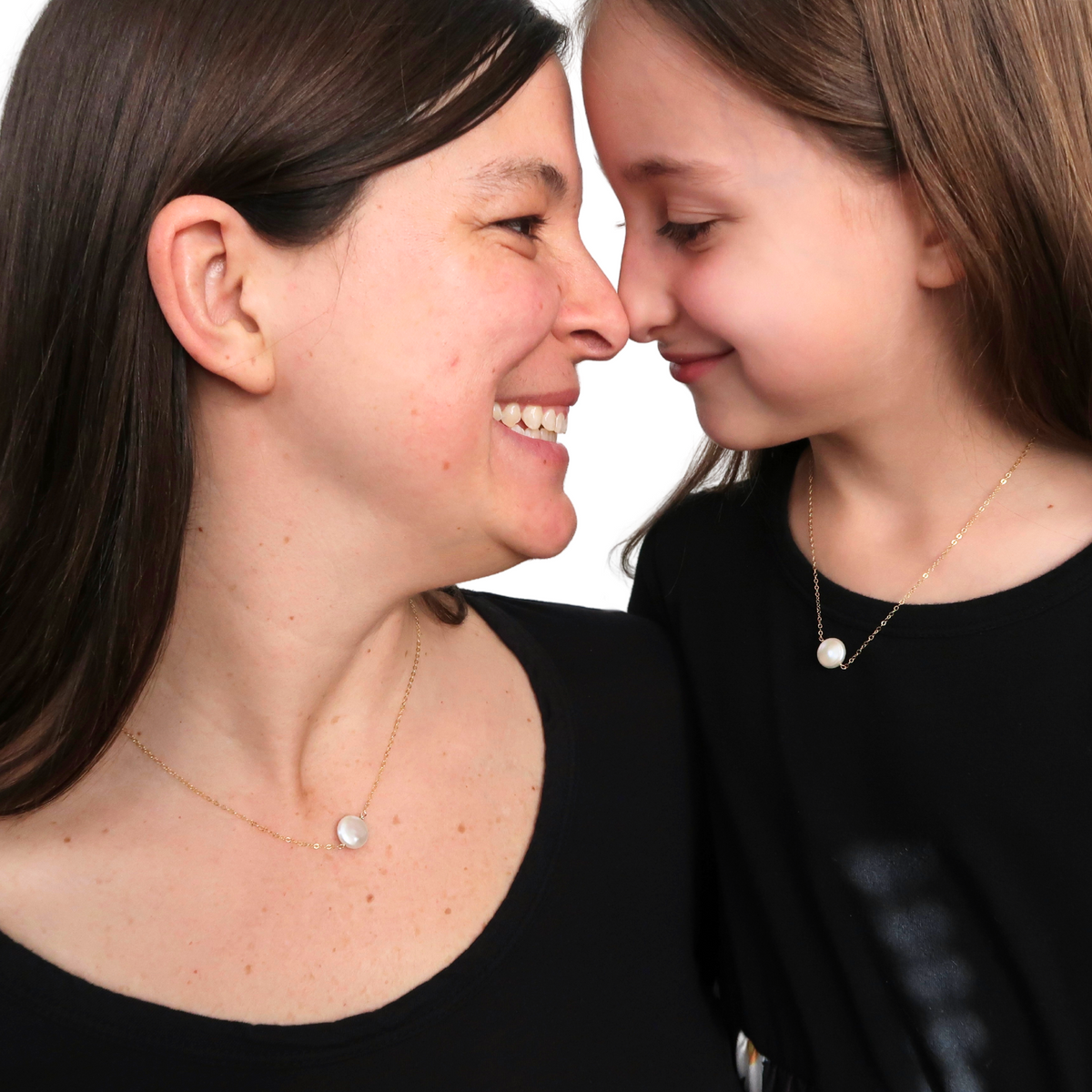 Mother Daughter Pearl Necklaces