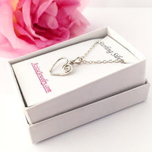 Load image into Gallery viewer, Heart Earrings. Sterling Silver Stud Earrings. Small Sterling Silver Heart Earrings. Teen Girl Gift.
