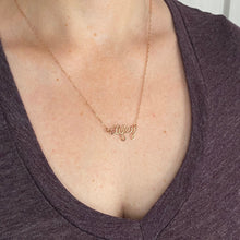 Load image into Gallery viewer, Wifey Necklace. Custom Personalized 14k Gold Filled Name Necklace. Wife Bridal wedding day script Calligraphy Name Necklace. Engagement Gift
