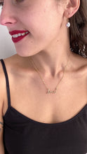 Load and play video in Gallery viewer, Love Necklace. Lowercase love Sterling Silver, 14k Yellow Gold Filled or Rose Gold Filled Wire Necklace.
