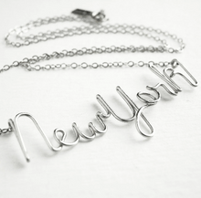 Load image into Gallery viewer, New York Sterling Silver Necklace. Sterling Silver Urban Chic NYC Necklace
