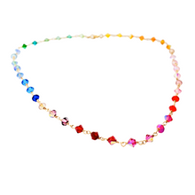 Load image into Gallery viewer, Crystal Rainbow Necklace. Swarovski Crystal Colorful Necklace.

