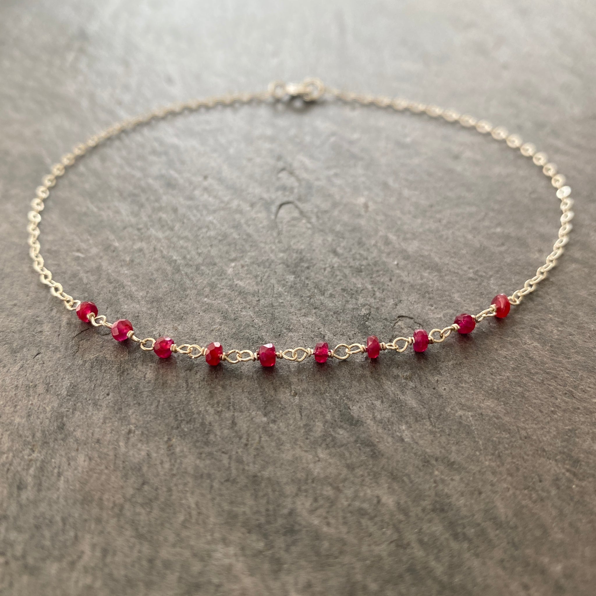 Natural Ruby Bracelet Wholesale 925 Sterling Silver, Beautiful Color,  Simple Style - Pendants - AliExpress