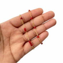 Load image into Gallery viewer, Red Coral Bracelet - 14k Gold Filled
