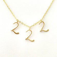 Load image into Gallery viewer, Angel Numbers Necklace. 14k Gold Filled Necklace
