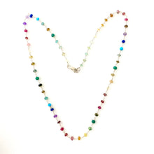 Load image into Gallery viewer, Rainbow Gemstone necklace. Rainbow Necklace. Colorful Necklace

