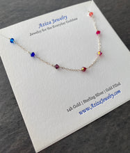 Load image into Gallery viewer, Rainbow Crystal Necklace with Chain
