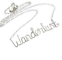 Load image into Gallery viewer, Wanderlust Necklace. Sterling Silver Wanderlust Necklace.
